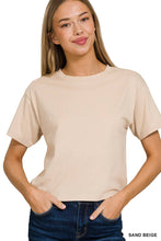 Load image into Gallery viewer, `100% Cotton Crew Neck Short Sleeve Tee Zenana: H ASH JADE-174830 / L
