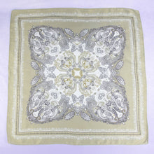 Load image into Gallery viewer, Ornate Paisley Medallion Print Satin Square Scarf: RD
