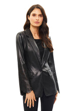 Load image into Gallery viewer, Matrix Laser Cut Vegan Leather Jacket - M
