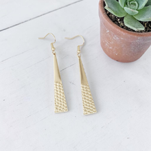 Load image into Gallery viewer, Brass Drop Earrings
