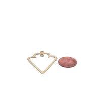 Load image into Gallery viewer, Arrowhead Charm (Gold Finished/Silver Plated) | Purity Beads: Silver Plated / 41mmX30mm
