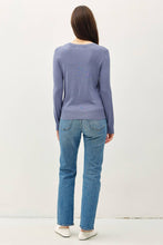 Load image into Gallery viewer, Dusty Blue V-Neck Seater
