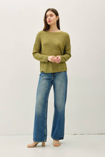Load image into Gallery viewer, NEW COLOR-LIGHTWEIGHT DROP SHOULDER PULLOVER RIB KNIT: TAUPE / S
