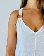 Load image into Gallery viewer, REF 16857 LONG STRAP DRESS 100% LINEN: KAKY
