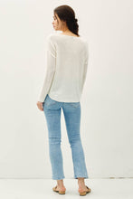 Load image into Gallery viewer, NEW COLOR-LIGHTWEIGHT DROP SHOULDER PULLOVER RIB KNIT: TAUPE / S
