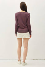 Load image into Gallery viewer, CLASSIC V-NECK SOLID SWEATER: Slate Blue / L
