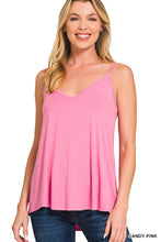 Load image into Gallery viewer, 0826 Two Way V-Neck &amp; Scoop Neck Reversible Spaghetti Cami SI-264 Zenana: RUBY-191923 / M

