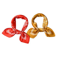 Load image into Gallery viewer, Western Bandana Scarf Silk in a Variety of Colors : Red
