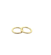 Load image into Gallery viewer, Hammered Ring Jewelry Component (Gold Finished/Silver Plated) | Purity Beads: Gold Finish
