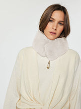Load image into Gallery viewer, Faux Fur Scarf With Magnetic Closure: Charcoal Grey / One
