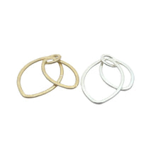 Load image into Gallery viewer, Double Oval Shaped Loops (Gold Finished/Silver Plated) | Purity Beads: Silver Plated
