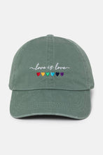 Load image into Gallery viewer, Love Is Love Baseball Cap: Navy
