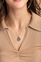 Load image into Gallery viewer, 18Kgp Mojave Mixed Gemstone Pendant
