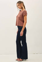 Load image into Gallery viewer, [NEW COLOR] PATCH POCKET DOLMAN CAP SLEEVE BOXY KNIT: CHARCOAL / ML
