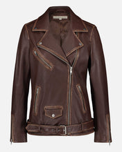 Load image into Gallery viewer, Berlin | Oversized Leather Biker Jacket: Black / M
