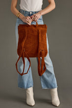 Load image into Gallery viewer, Rust Corduroy Backpack
