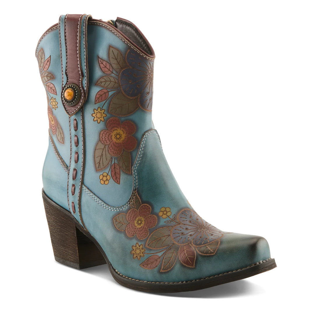 L'Artiste Hand Painted Leather Boots