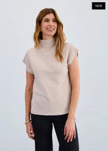 Load image into Gallery viewer, Ottoman Cap Sleeve Sweater - Oat
