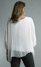 Load image into Gallery viewer, Marisa White Embroidered Silk Top

