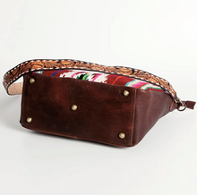 Load image into Gallery viewer, Handmade Leather Saddle Blanket Bag - Burgundy
