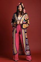 Load image into Gallery viewer, Granny Crochet Kimono Hoodie
