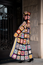 Load image into Gallery viewer, Granny Crochet Kimono Hoodie
