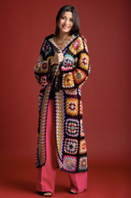 Load image into Gallery viewer, Granny Crochet Kimono Hoodie
