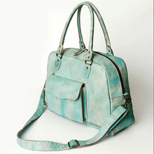 Load image into Gallery viewer, Never Mind Hand-Dyed Leather Weekender
