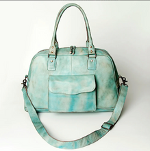 Load image into Gallery viewer, Never Mind Hand-Dyed Leather Weekender

