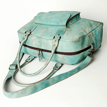 Load image into Gallery viewer, Never Mind Hand-Dyed Leather Weekender
