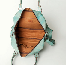 Load image into Gallery viewer, Never Mind Hand-Dyed Leather Weekender
