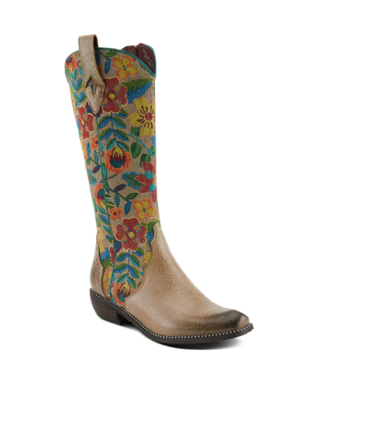 L'Artiste Rodeo Leather & Tapestry Boots