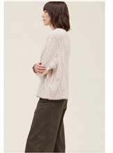 Load image into Gallery viewer, Ivory Cable Knit Sweater
