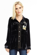 Load image into Gallery viewer, Aratta Crazy Hearts Velvet Jacket
