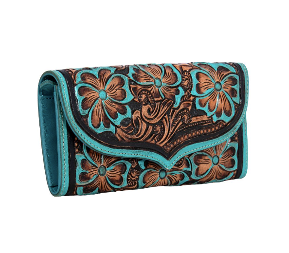 Flower Ridge Leather Wallet