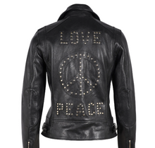 Load image into Gallery viewer, Mauritius Traysie Leather Jacket - Black
