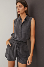 Load image into Gallery viewer, Charcoal Tencel Shorts

