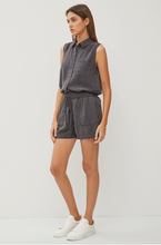 Load image into Gallery viewer, Charcoal Tencel Shorts
