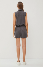 Load image into Gallery viewer, Charcoal Tencel Shorts
