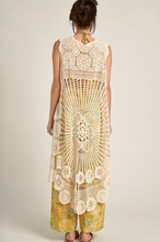 Load image into Gallery viewer, Stevie Crochet Long Vest
