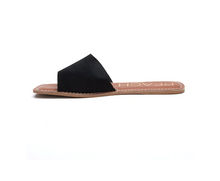 Load image into Gallery viewer, Matisse Bali Black Suede Sandals
