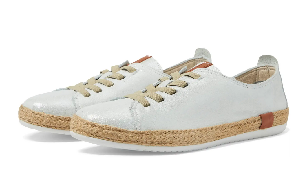 Eloya White Leather Sneakers