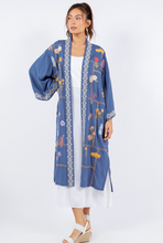 Load image into Gallery viewer, Blue Moon Embroidered Kimono
