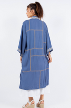 Load image into Gallery viewer, Blue Moon Embroidered Kimono
