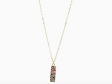 Load image into Gallery viewer, 18KGP Mojave Stone Rectangle Necklace
