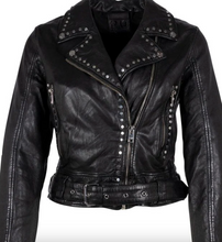 Load image into Gallery viewer, Mauritius Maryn Black Leather Jacket - M
