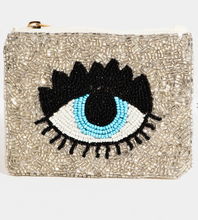 Load image into Gallery viewer, Beaded Eye Coin Purse
