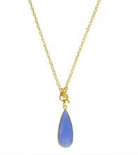 Load image into Gallery viewer, Saachi 14kgp Chalcedony Necklace
