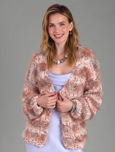 Load image into Gallery viewer, Hand Knitted Lurex Eyelash Cardigan
