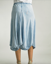 Load image into Gallery viewer, Light Denim Cotton Bubble Skirt
